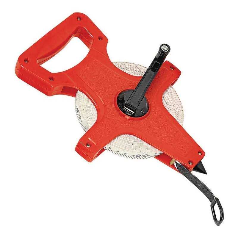Pittsburgh 100 ft. x 1/2 in. Open Reel Measuring Tape - Cheap Fitting