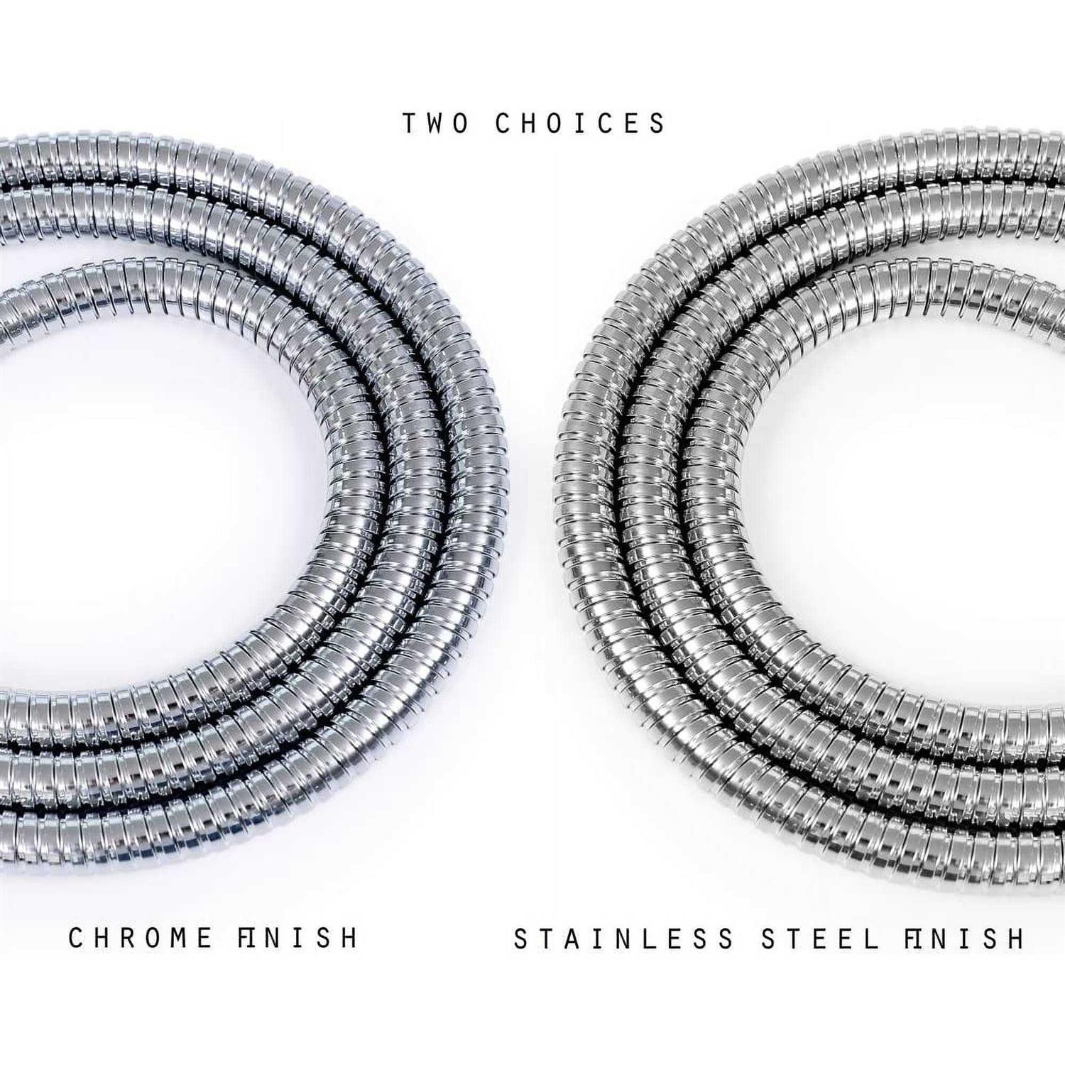 JAKARDA Shower Hose Replacement 60-inch 304 Stainless Steel Hand Held Shower Hose With Brass Fitting - Cheap Fitting