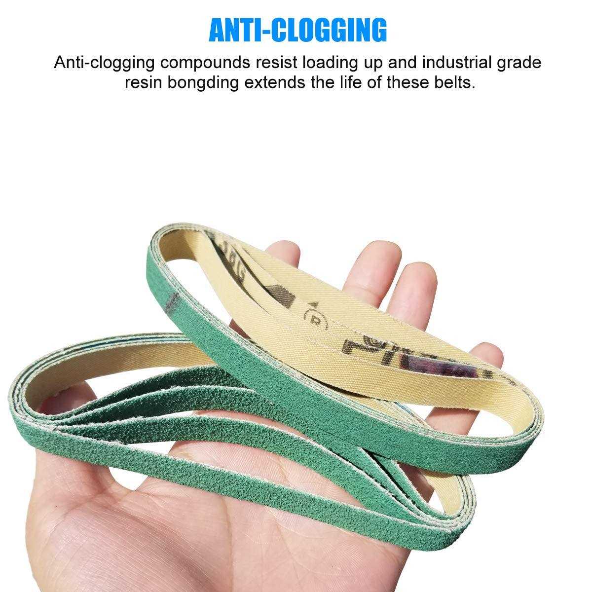 Tockrop 24 Pack 1/2 x 10 Replacement Knife Sharpener Sander Belt Kit for Work Sharp WSCMB Combo Knife Sharpener - Cheap Fitting