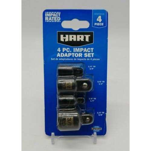 Hart Chrome Vanadium Steel Impact Adaptor Set - Cheap Fitting