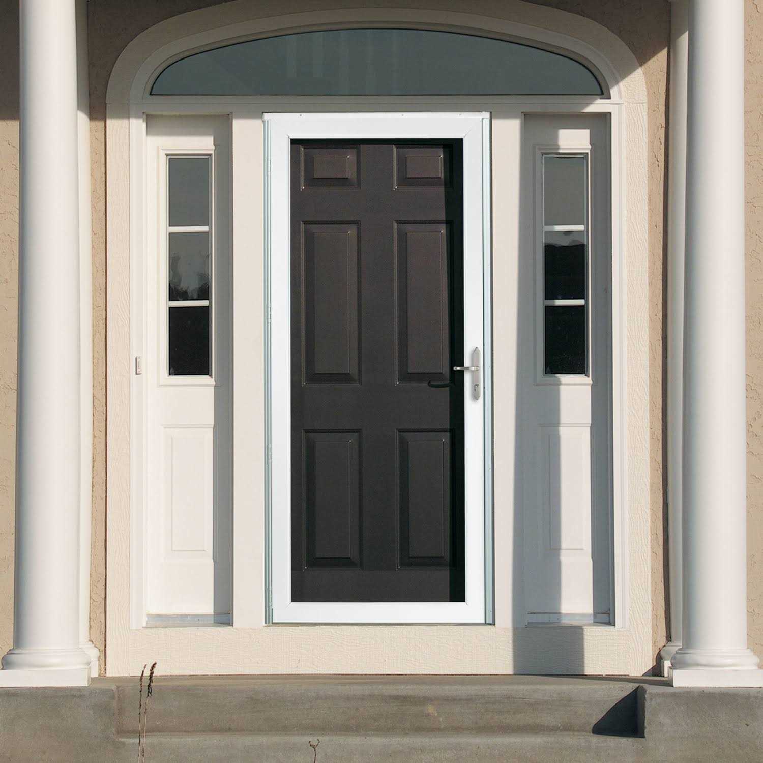 Larson 36-inch White Classic View Storm Door - Cheap Fitting