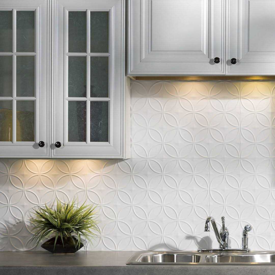 Fasade 18in x 24in Rings Backsplash Panel - Cheap Fitting