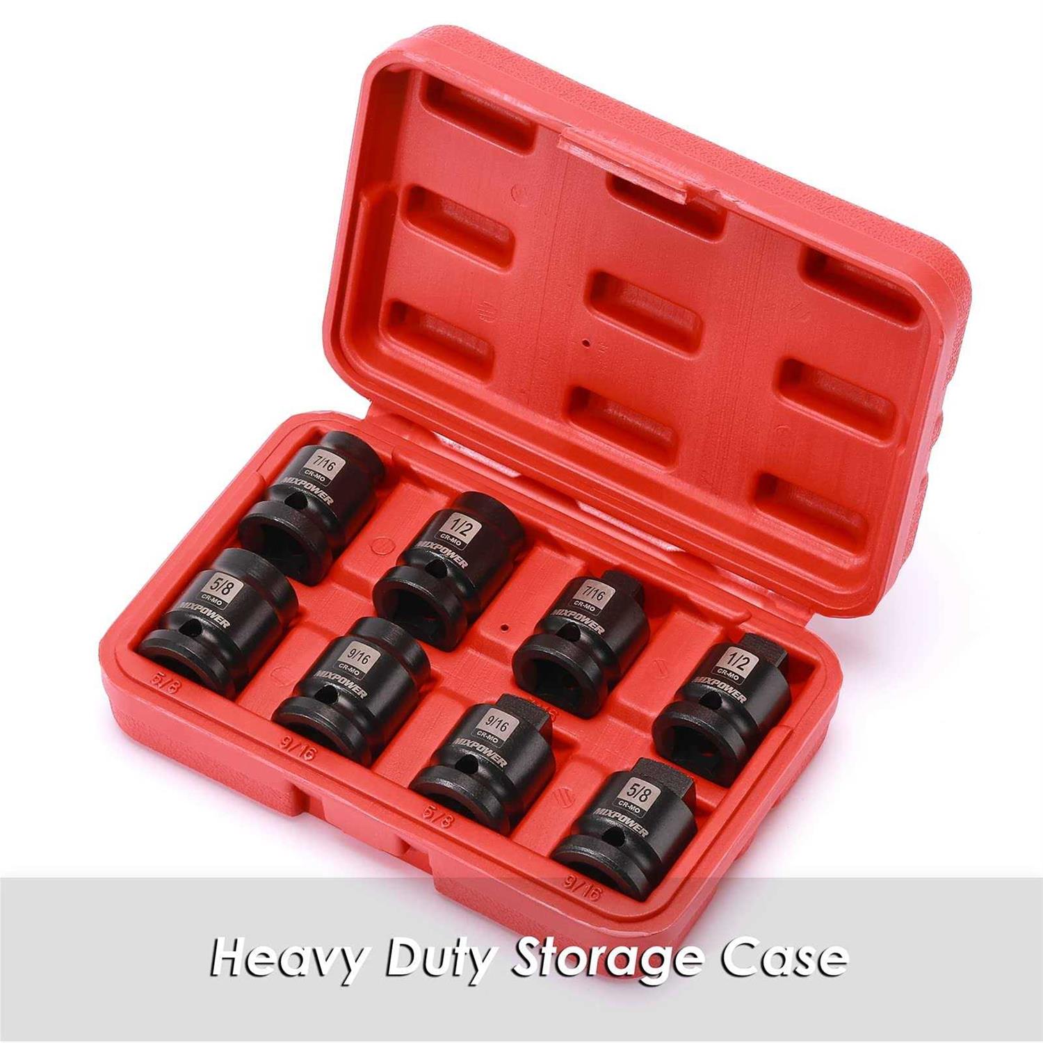 MIXPOWER 8 Pieces 1/2-inch Drive Pipe Plug Socket Set - Cheap Fitting