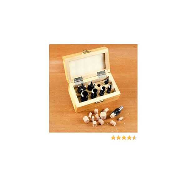 WoodRiver 8-Piece Deluxe Plug Cutting Kit - Cheap Fitting