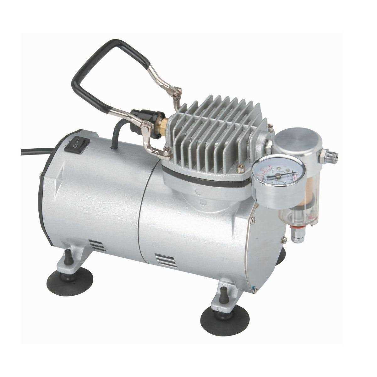 Central Pneumatic 1/5 HP 58 PSI Oil-Free Airbrush Compressor Kit - Cheap Fitting