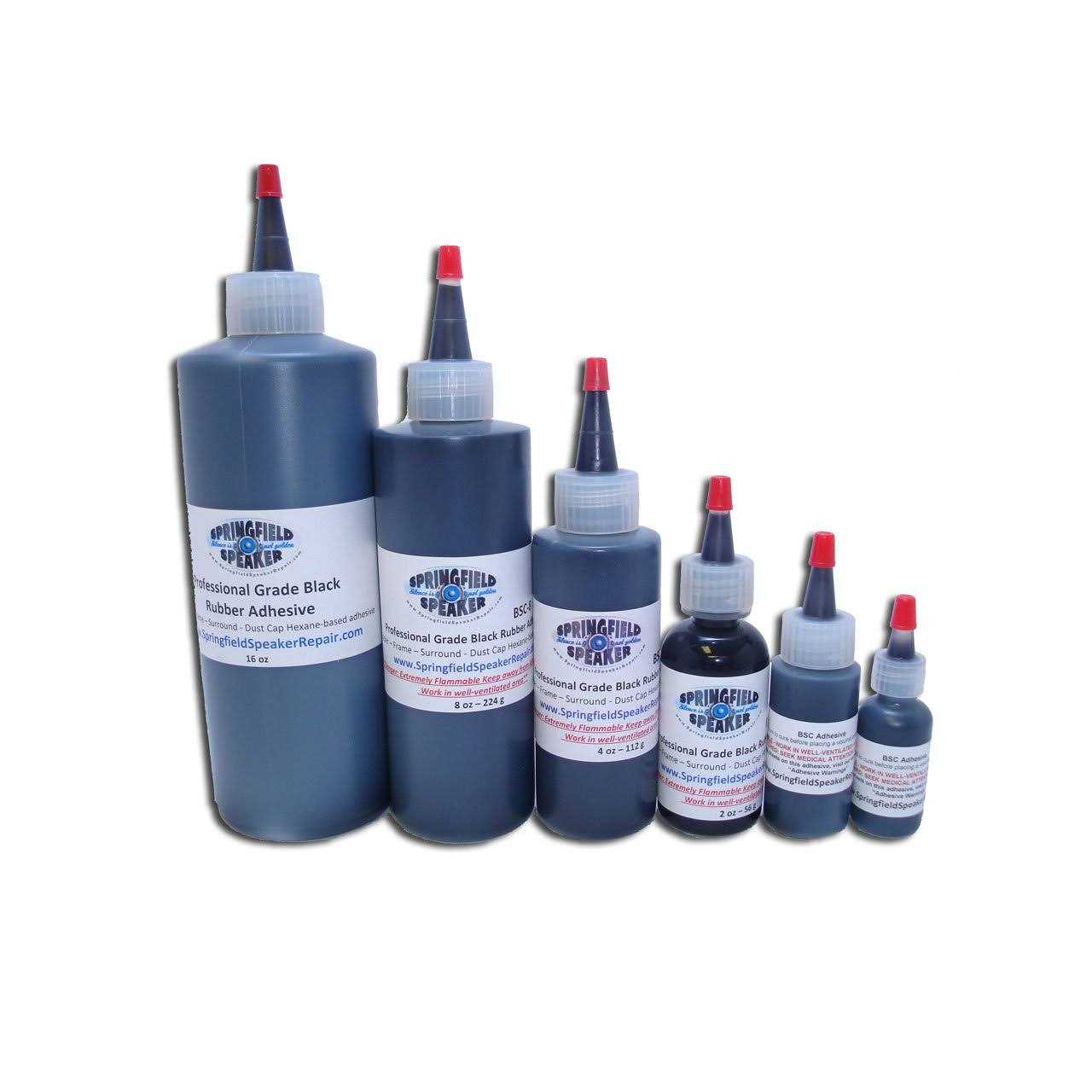 Springfield Speaker Pro-Grade Black Rubberized Speaker Repair Adhesive Glue - Cheap Fitting