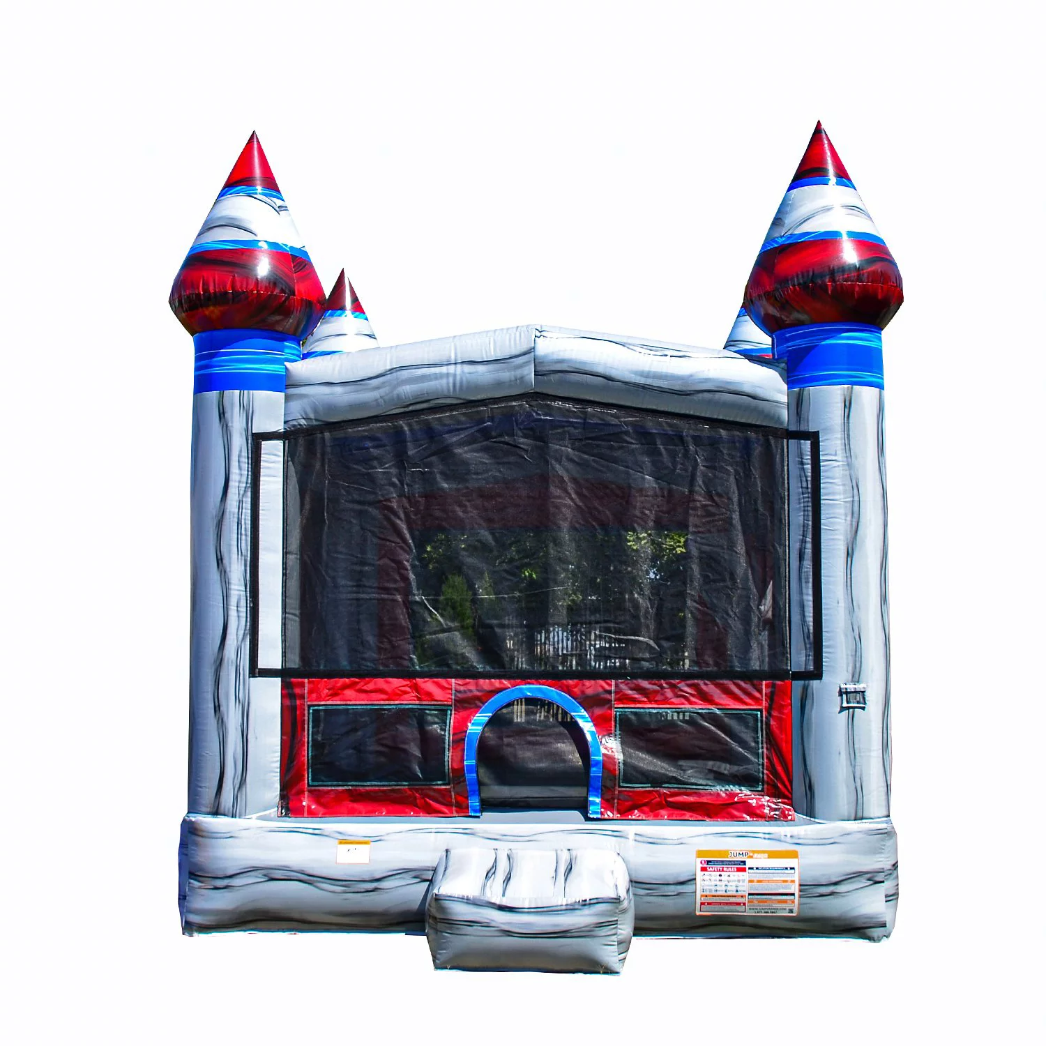 JumpOrange Titanium Castle Commercial Grade Bounce House with Blower for Kids and Adults - Cheap Fitting