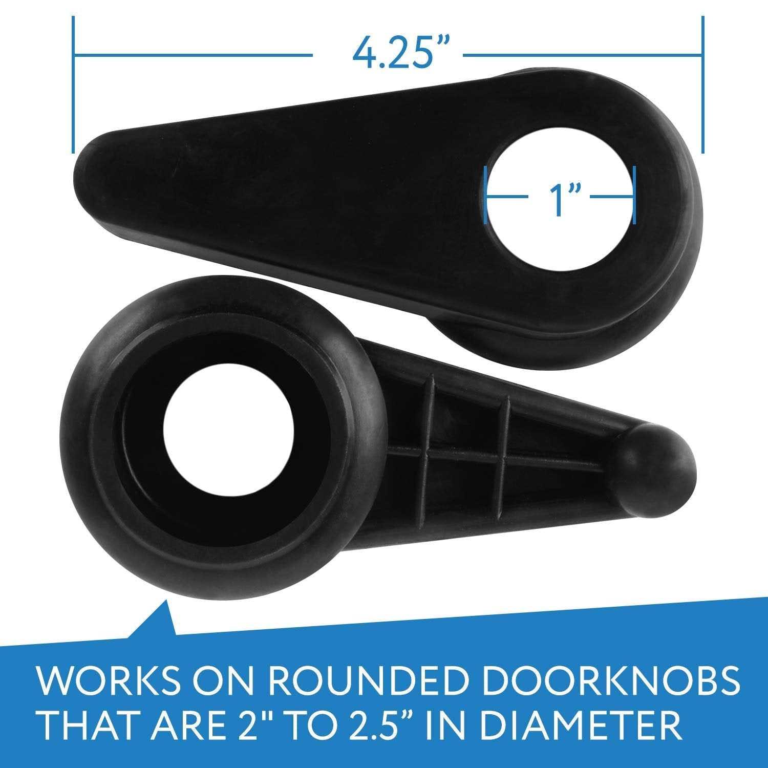 Impresa Two Pack Door Handle Extension Soft Rubberized Doorknob Extension - Cheap Fitting