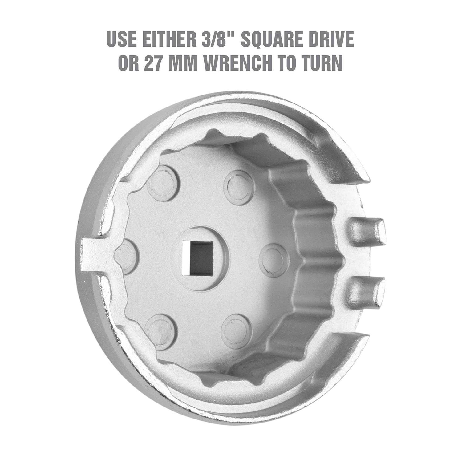 OEMTOOLS 87130 64mm Toyota & Lexus Oil Filter Wrench with 14 Flutes 64mm Oil Filter Wrench - Cheap Fitting