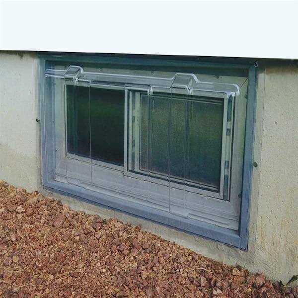 SHAPE PRODUCTS 36 in. W x 17 in. D Economy Basement Window Cover - Cheap Fitting