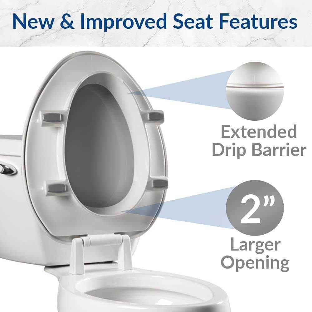 Bemis Assurance 3 Raised Toilet Seat with Clean Shield - Cheap Fitting