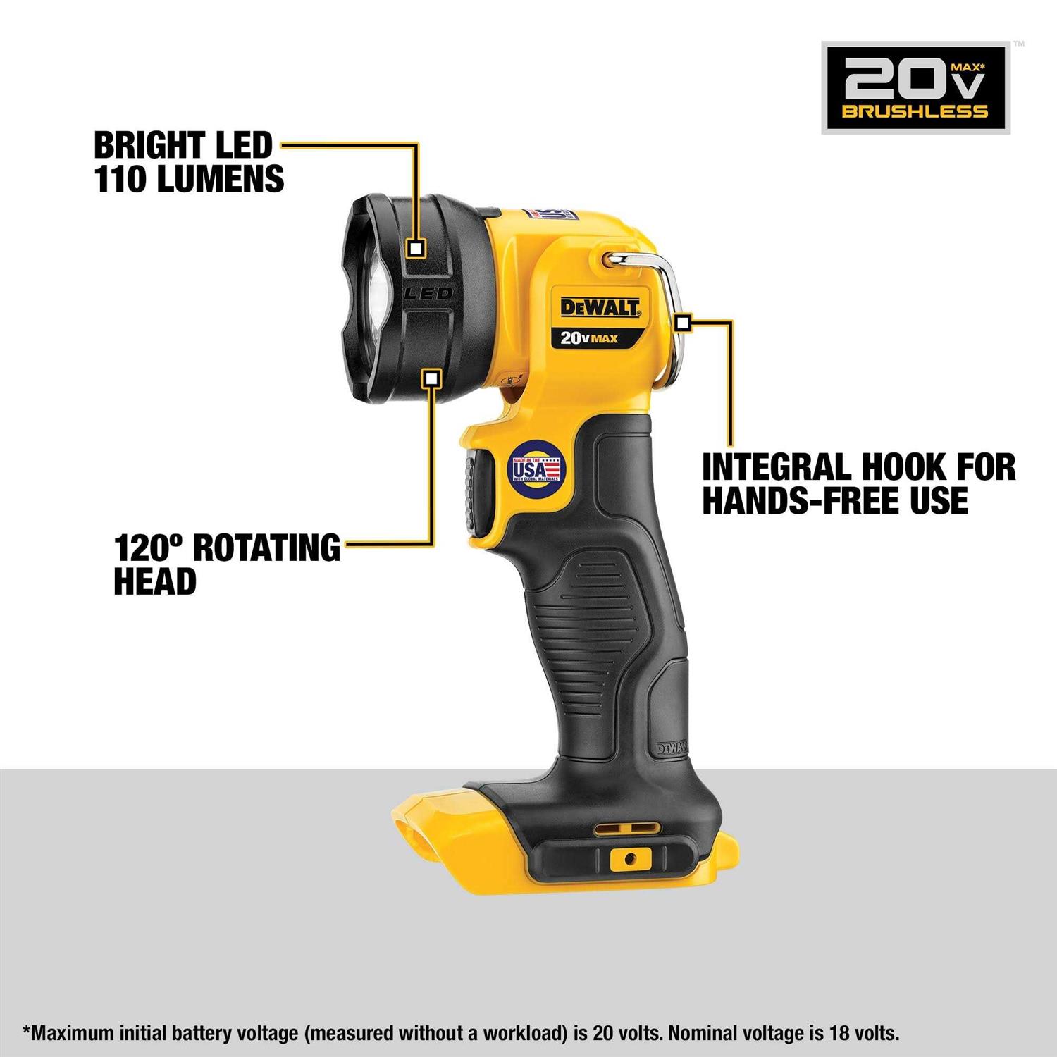 DEWALT 20V MAX XR Brushless 4-Tool Combo Kit with POWERSTACK Battery DCK449E1P1 - Cheap Fitting