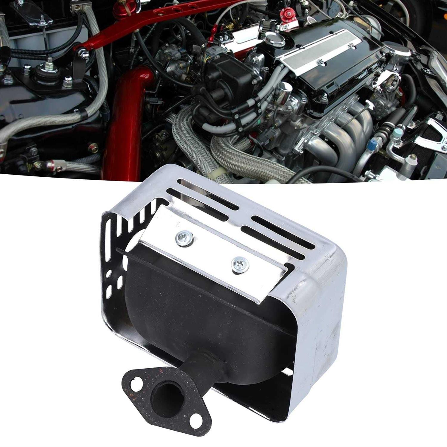 Silencer Exhausts Muffler Exhaust Generator Accessory Easy Installation Noise Reduction with Washer for Gx120 Gx160 Gx200 168f - Cheap Fitting