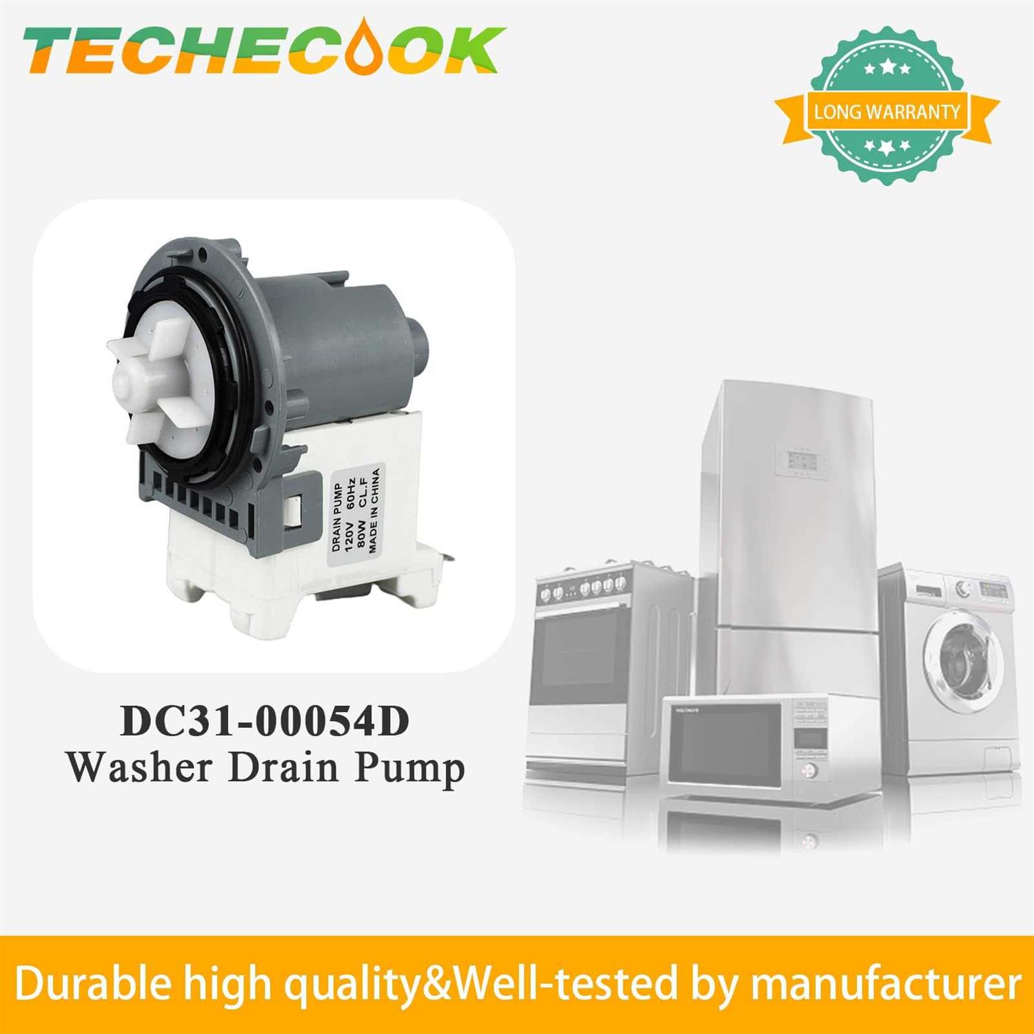 DC31-00054D PX3516-01 Washer Drain Pump Motor by Techecook Replacement for Sam-sung Washing Machine Model with px3516-01,2754406 - Cheap Fitting