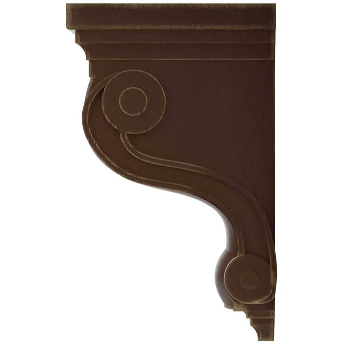 Boston Traditional Scroll Wood Vintage Decor Corbel Ekena Millwork Finish - Cheap Fitting