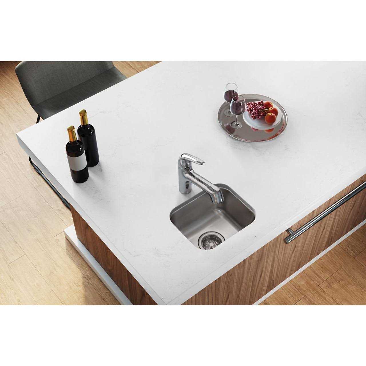 Elkay DXUH1210 Dayton Single Bowl Undermount Stainless Steel Bar Sink - Cheap Fitting