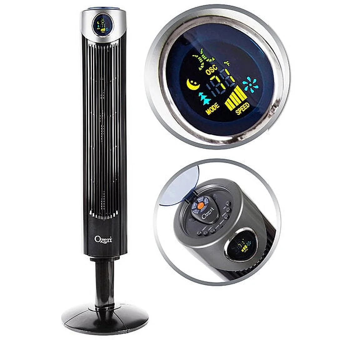 Ozeri Ultra 42 Wind Adjustable Oscillating Noise Reduction Technology Tower Fan - Cheap Fitting