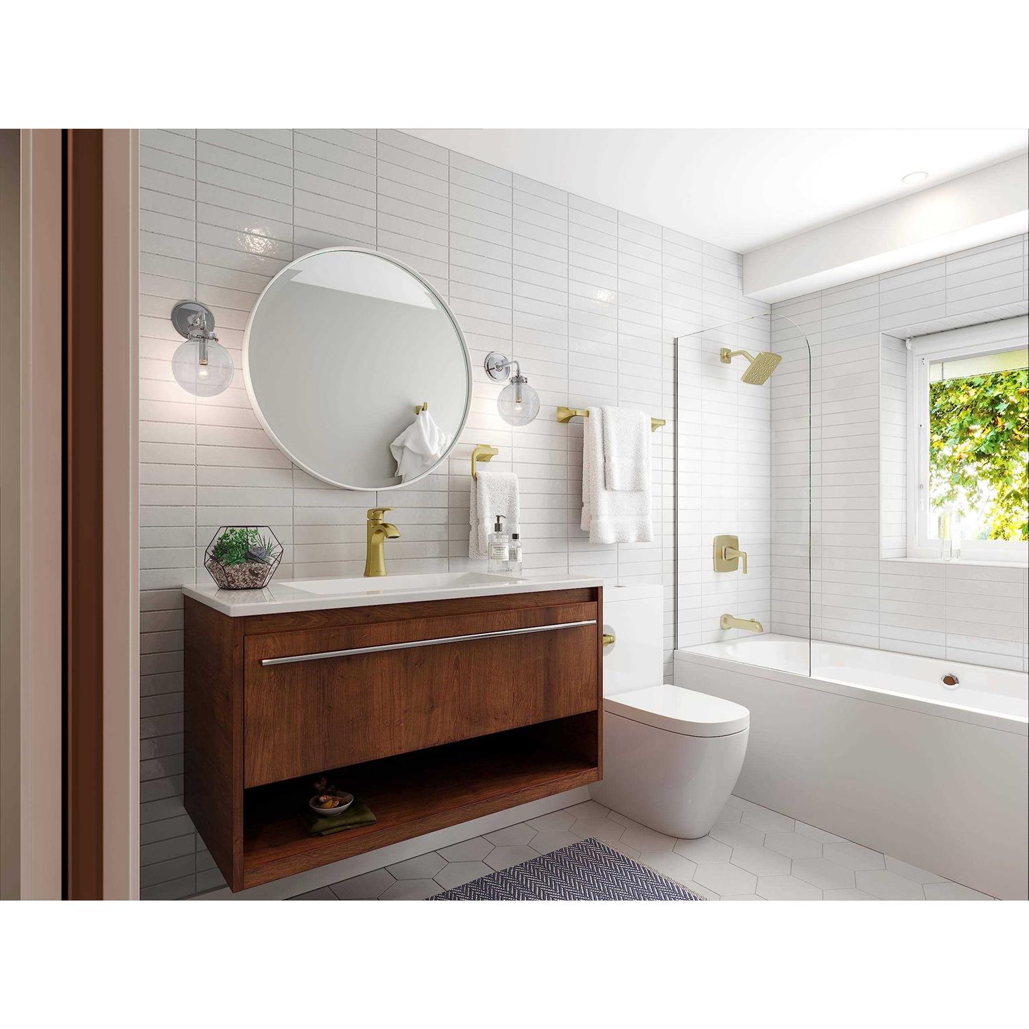 Pfister LF042-BIEBG Bruxie Centerset Bathroom Faucet with Drain Assembly - Cheap Fitting