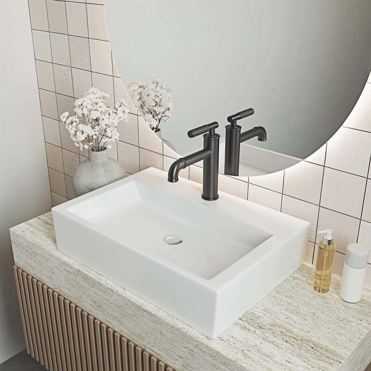 Swiss Madison Claire 20 Rectangle Ceramic Vessel Sink - Cheap Fitting