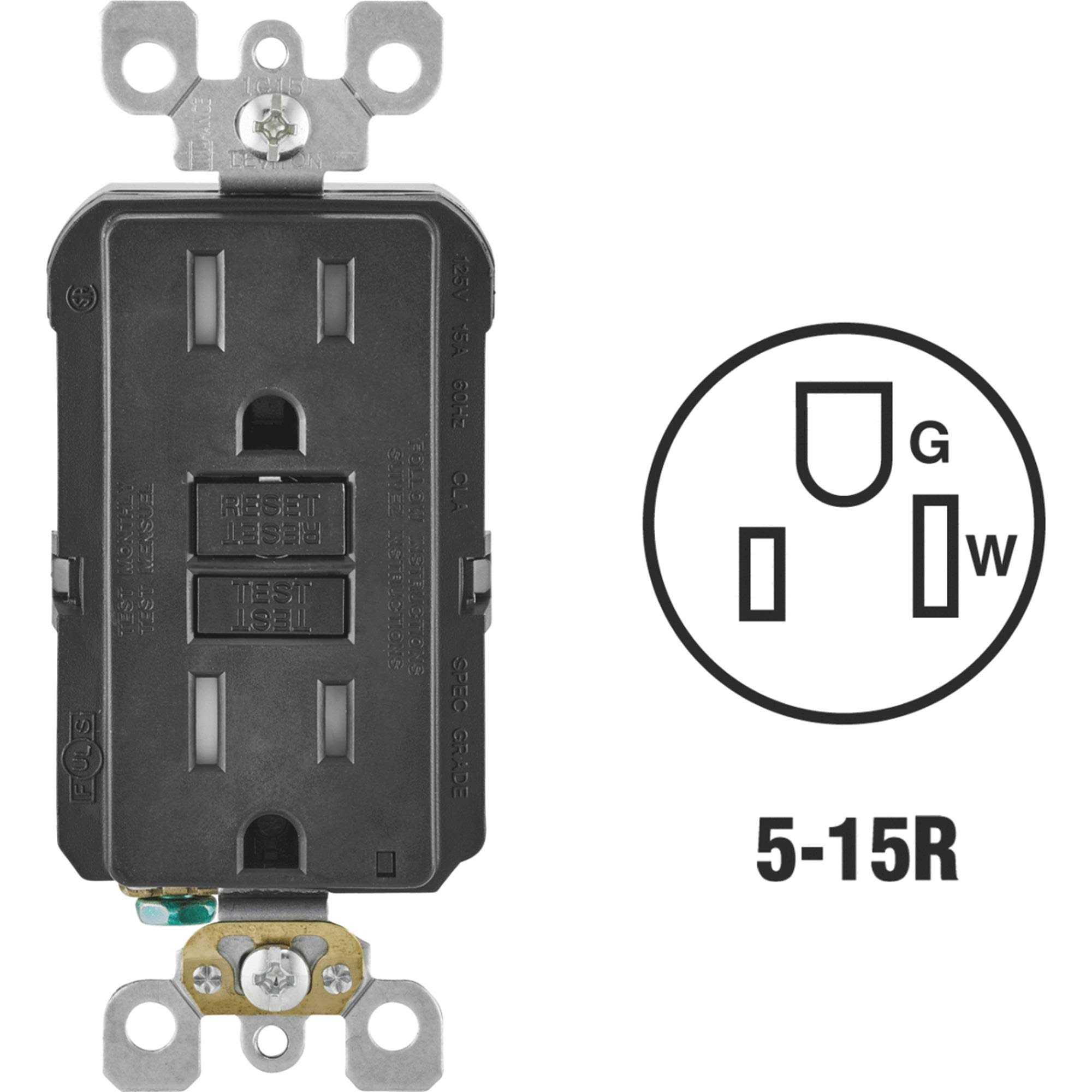 Leviton R95-GFTR1-0KE 15-Amp GFCI Outlet - Cheap Fitting