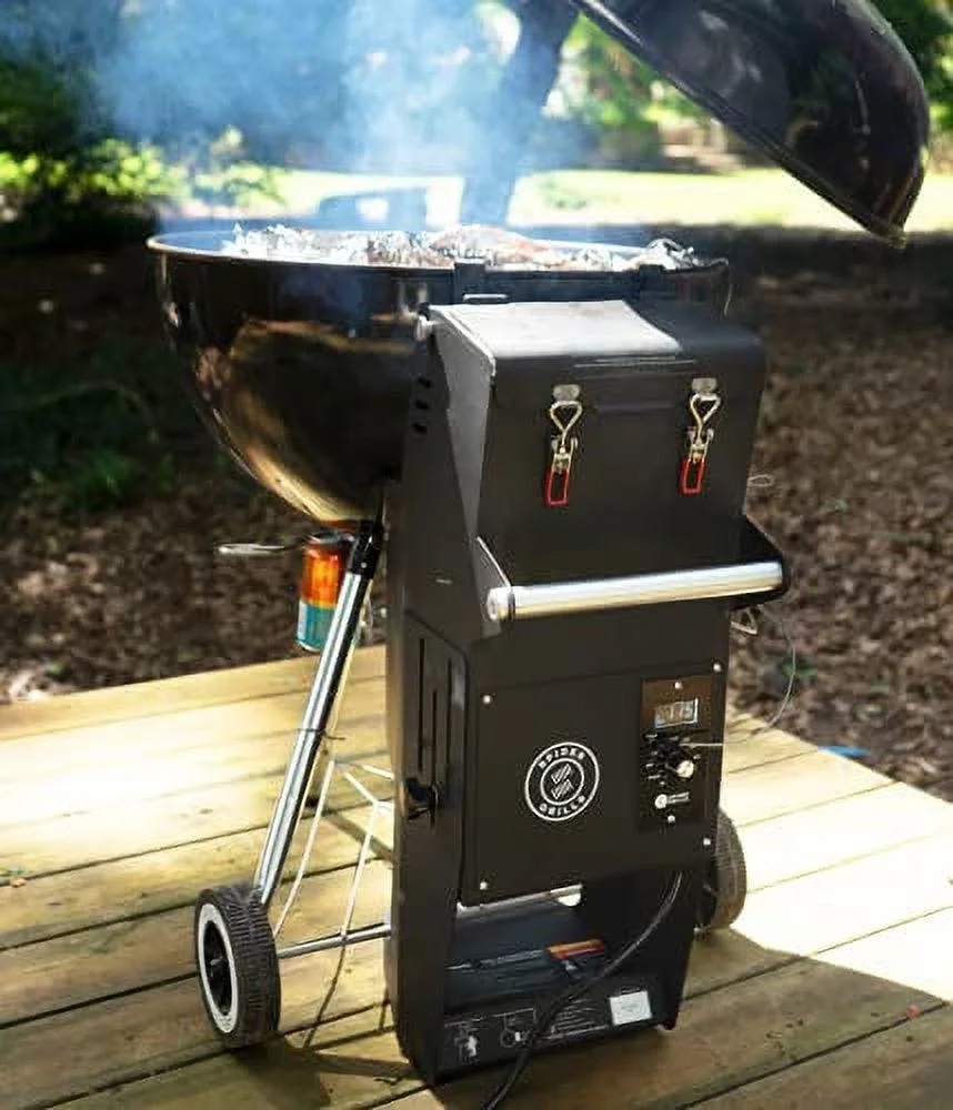 Spider Grills - Spider-22 Weber Kettle Pellet Grill Adapter, Compact and Easy Setup - Cheap Fitting