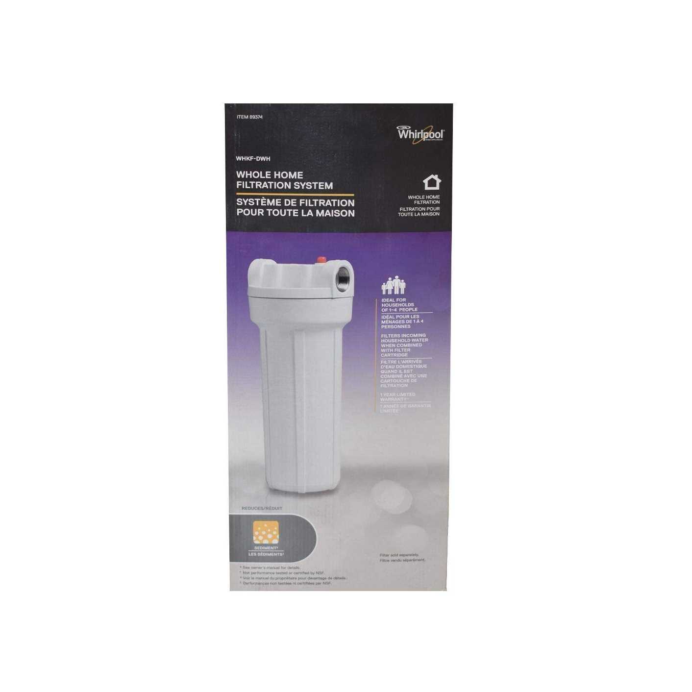 Whirlpool Whole Home Water Filtration System Whkf-dwh - Cheap Fitting