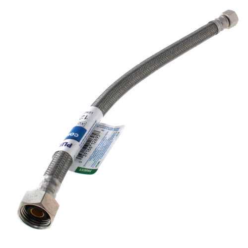 Plumbshop Plumbstop Faucet Water Connector 12 inch 3/8 inch Compression inlet x 1/2 inch Female Iron Pipe - Cheap Fitting