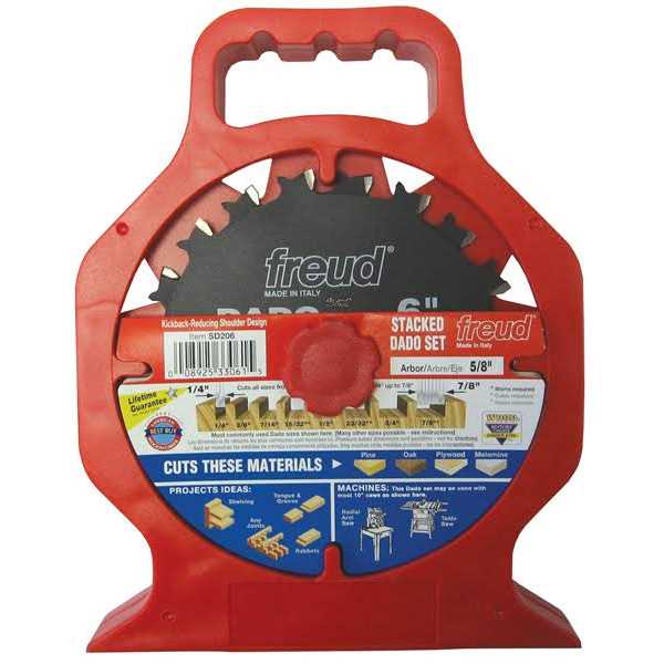 Freud SD206 6 Pro Dado Set - Cheap Fitting