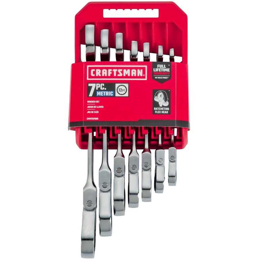 Craftsman Metric Flex Head Ratchet Wrench Set CMMT87009 - Cheap Fitting