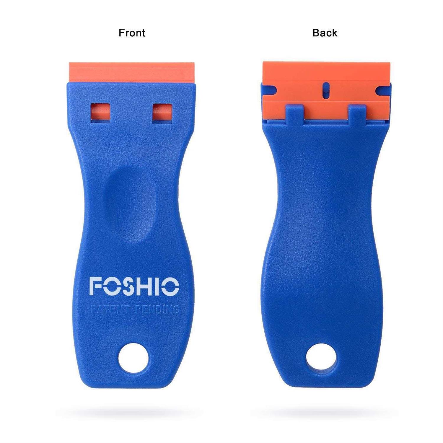 Foshio Plastic Razor Blade Scraper Include 2pcs Scraper Tool and 100pcs Blades for Gasket Remover, Labels Decal and Adhesive Remover for Windows and - Cheap Fitting