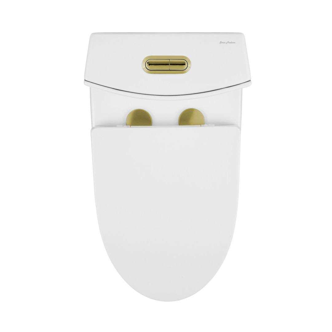 Swiss Madison St. Tropez One Piece Elongated Toilet Right Side Flush 1.28 GPF SM-1T252 - Cheap Fitting