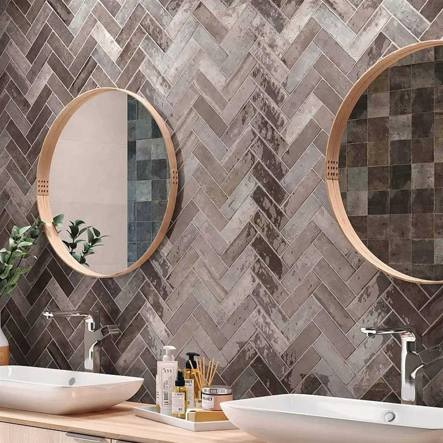 Tennessee 2 x 6 Zellige Subway Wall Tile Encore Surfaces - Cheap Fitting