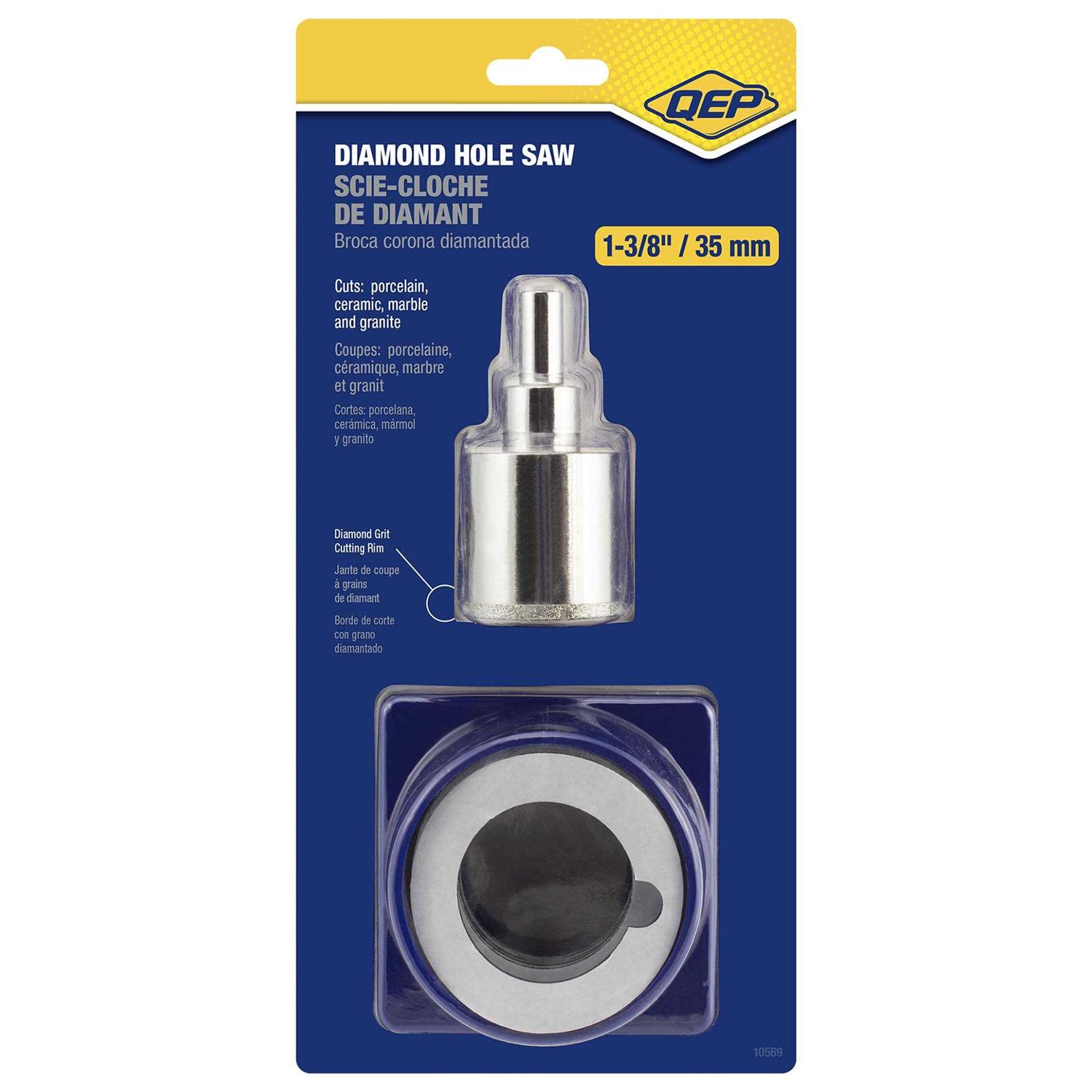 QEP Porcelain Diamond Hole Saw - Cheap Fitting