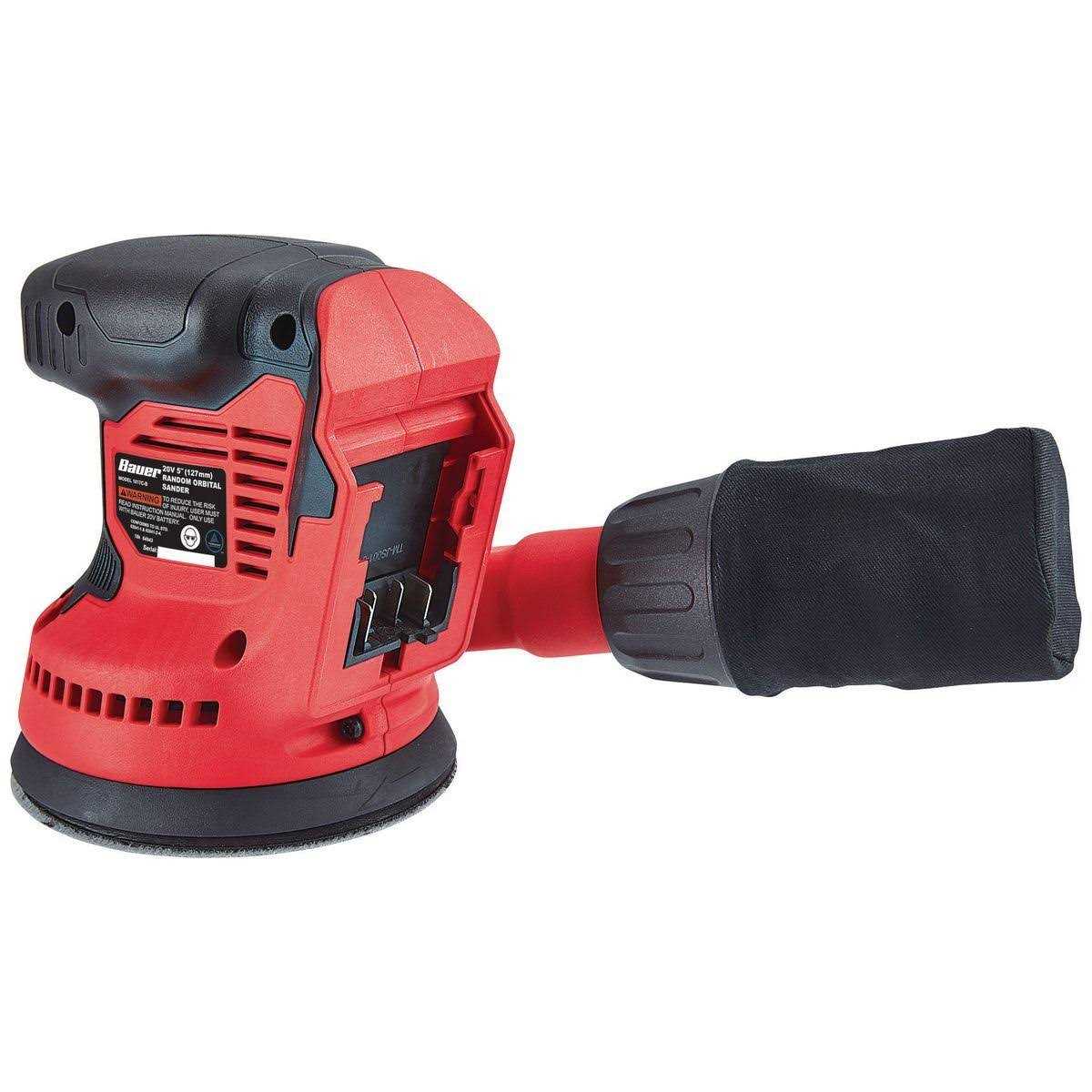 Bauer 20V Cordless 5 in. Random Orbit Sander with Dust Bag - Cheap Fitting