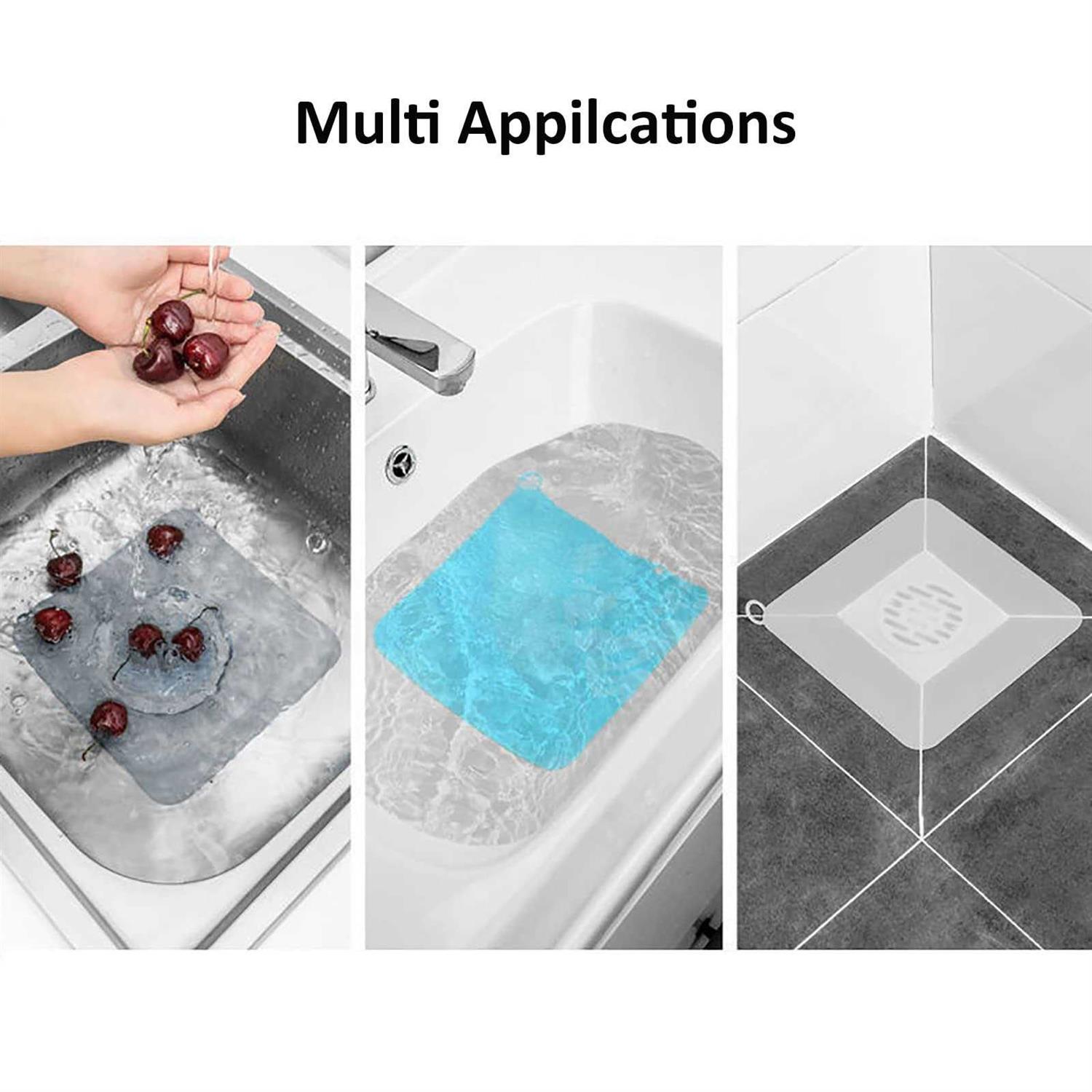 Shower Drain Cover Silicone Floor Drain Cover Shower Drain Stopper Matt to Prevent Drain Odor - Cheap Fitting