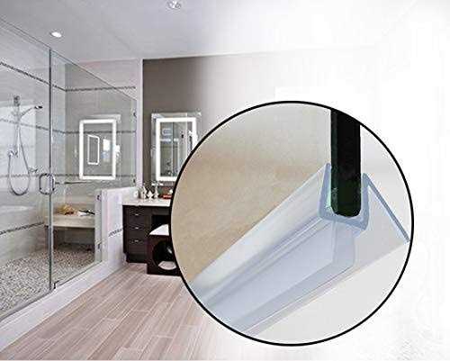 Butecare Premium Frameless Shower Door Bottom Seal Strip - Cheap Fitting