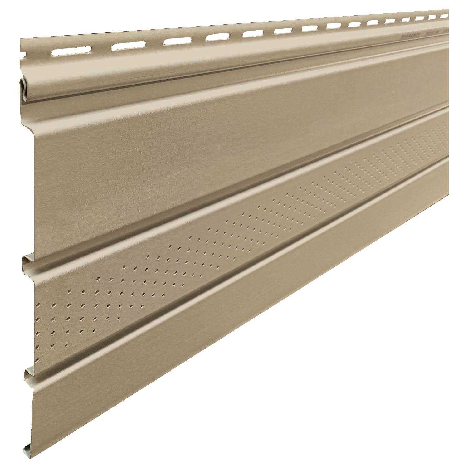 Polaris 12 Inch Smooth Vented Vinyl Soffit - Cheap Fitting