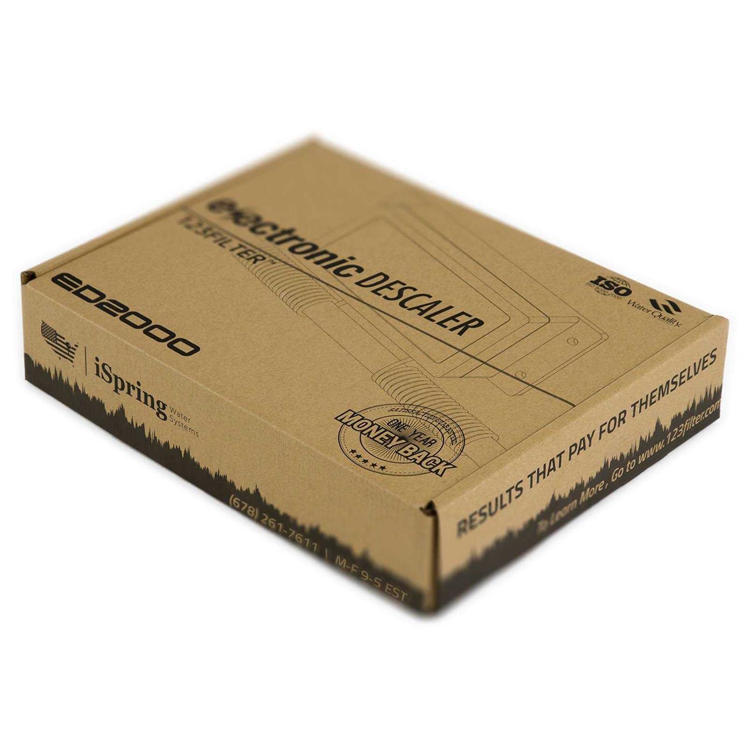 iSpring ED2000 Whole House Salt Free Electronic Hard Water Descaler - Cheap Fitting