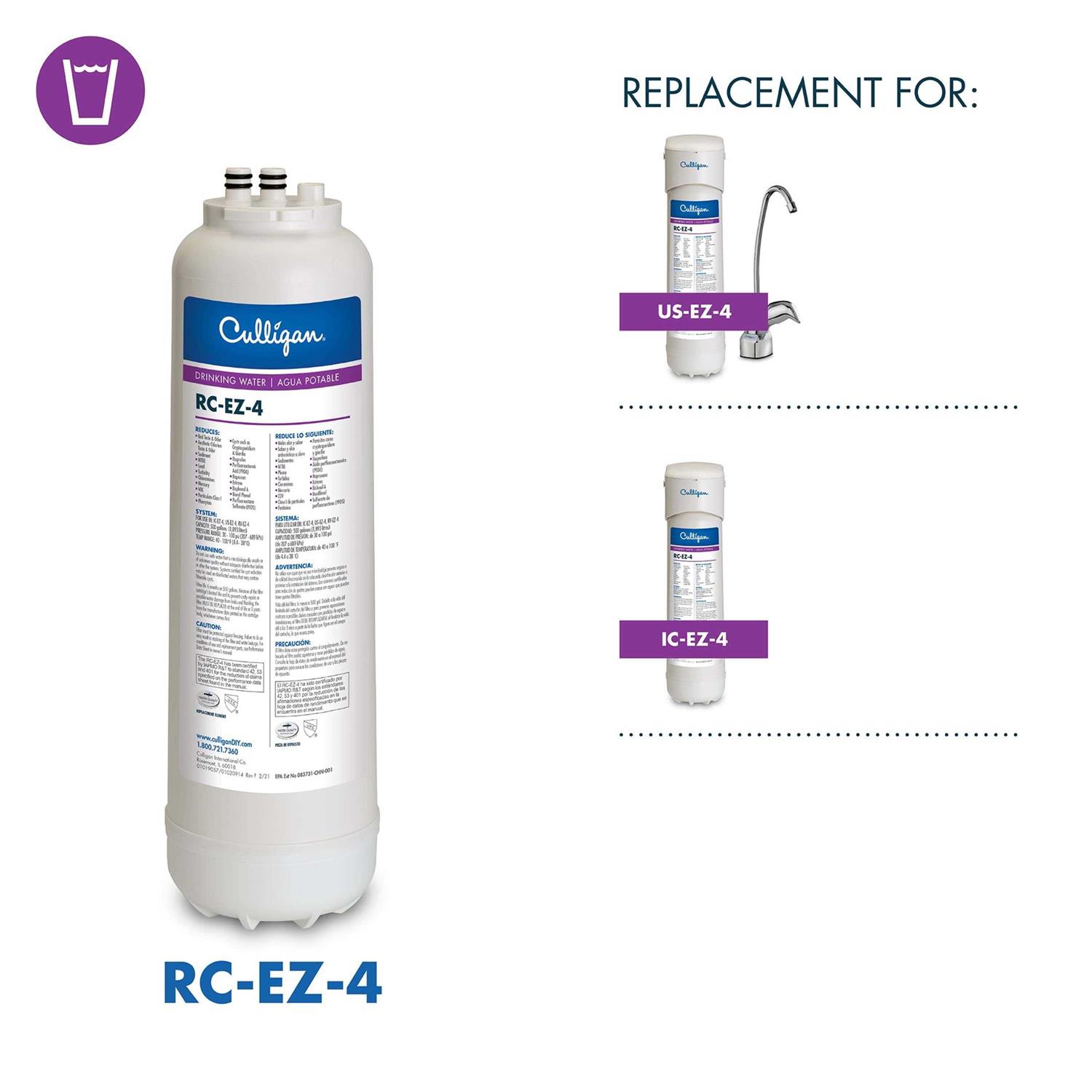 Culligan RC-EZ-4 Water Filter Replacement Cartridge - Cheap Fitting