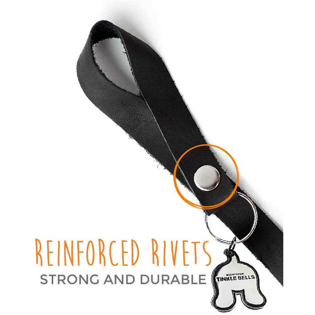 Mighty Paw Leather Tinkle Bells Dog - Cheap Fitting