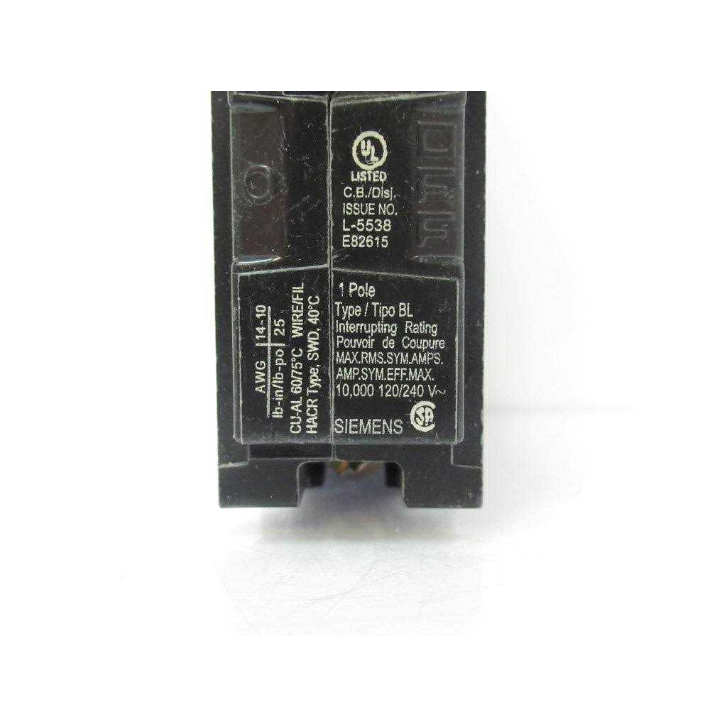B120 Siemens 20 Amp Circuit Breaker - Cheap Fitting
