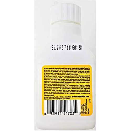 DeWalt 4 oz. Pneumatic Tool Lubricant Oil - Cheap Fitting