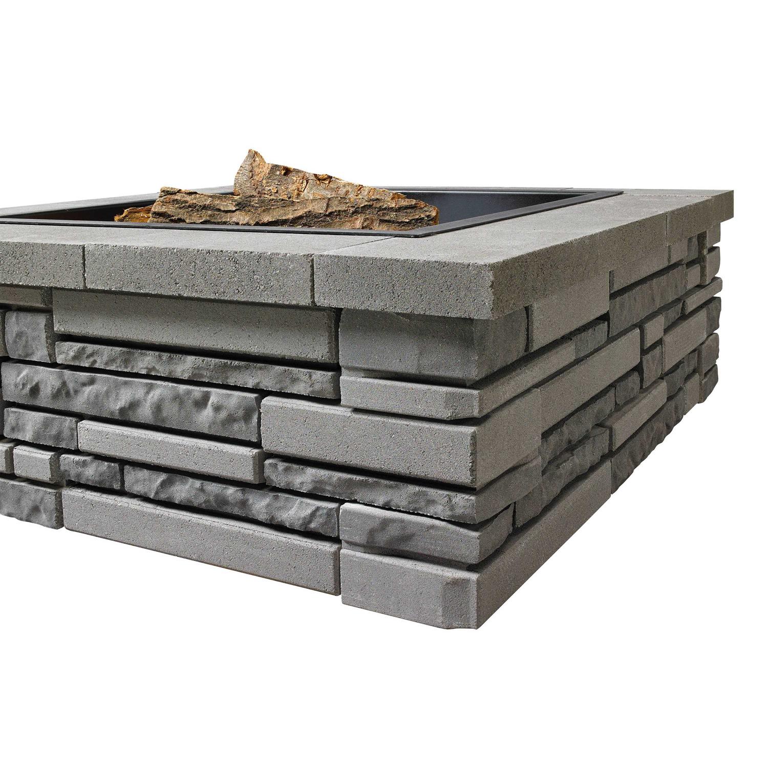 Belgard 4-in H x 16-in L x 5.75-in D Ventura Gray Concrete Retaining Wall Block 16254617 - Cheap Fitting