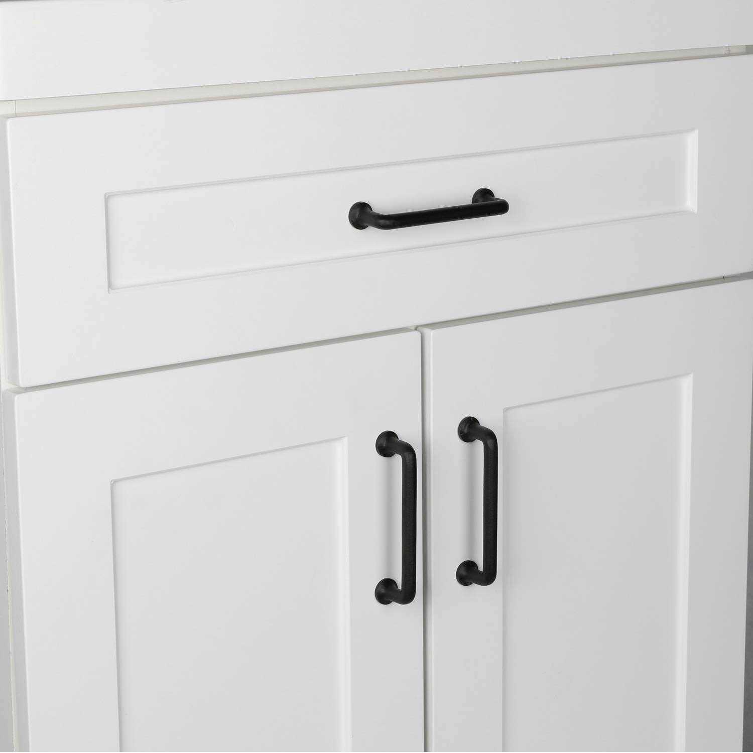 Ageless Iron Barn Round Corner Cabinet Pull - Cheap Fitting