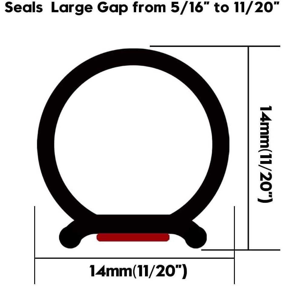 CloudBuyer Rubber 39.4 Feet Long Weather Stripping Seal Strip for Doors/Windows - Cheap Fitting