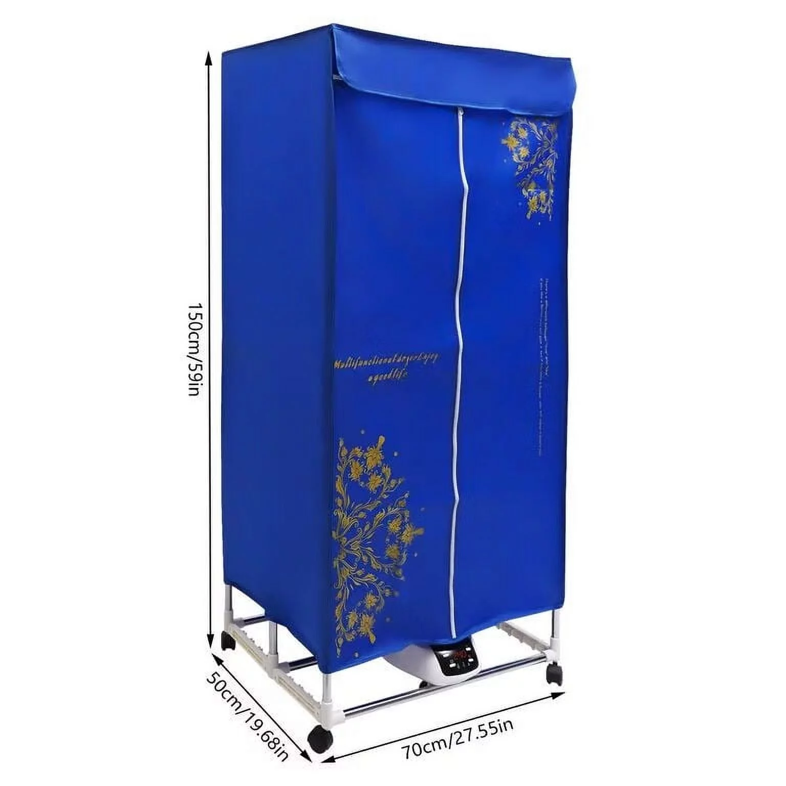 Anqidi Folding Portable Electric Clothes Dryer 2 Layer 3 Gear Timing Laundry Drying Rack + Remote 1500W - Cheap Fitting