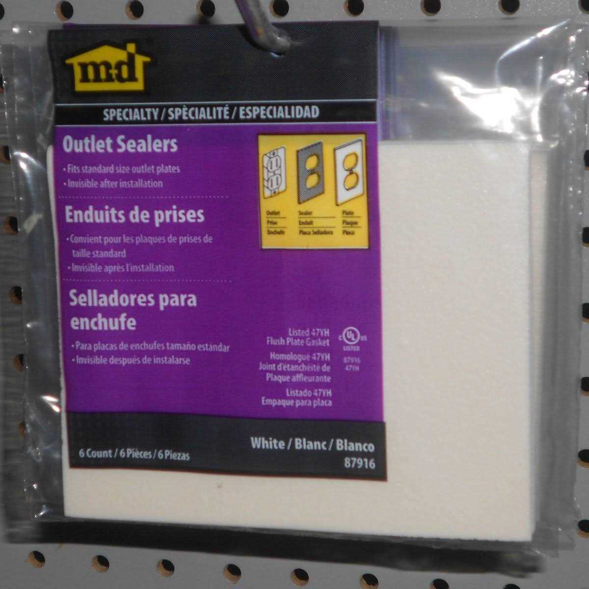 M-D Outlet & Wall Plate Sealer 87916 - Cheap Fitting
