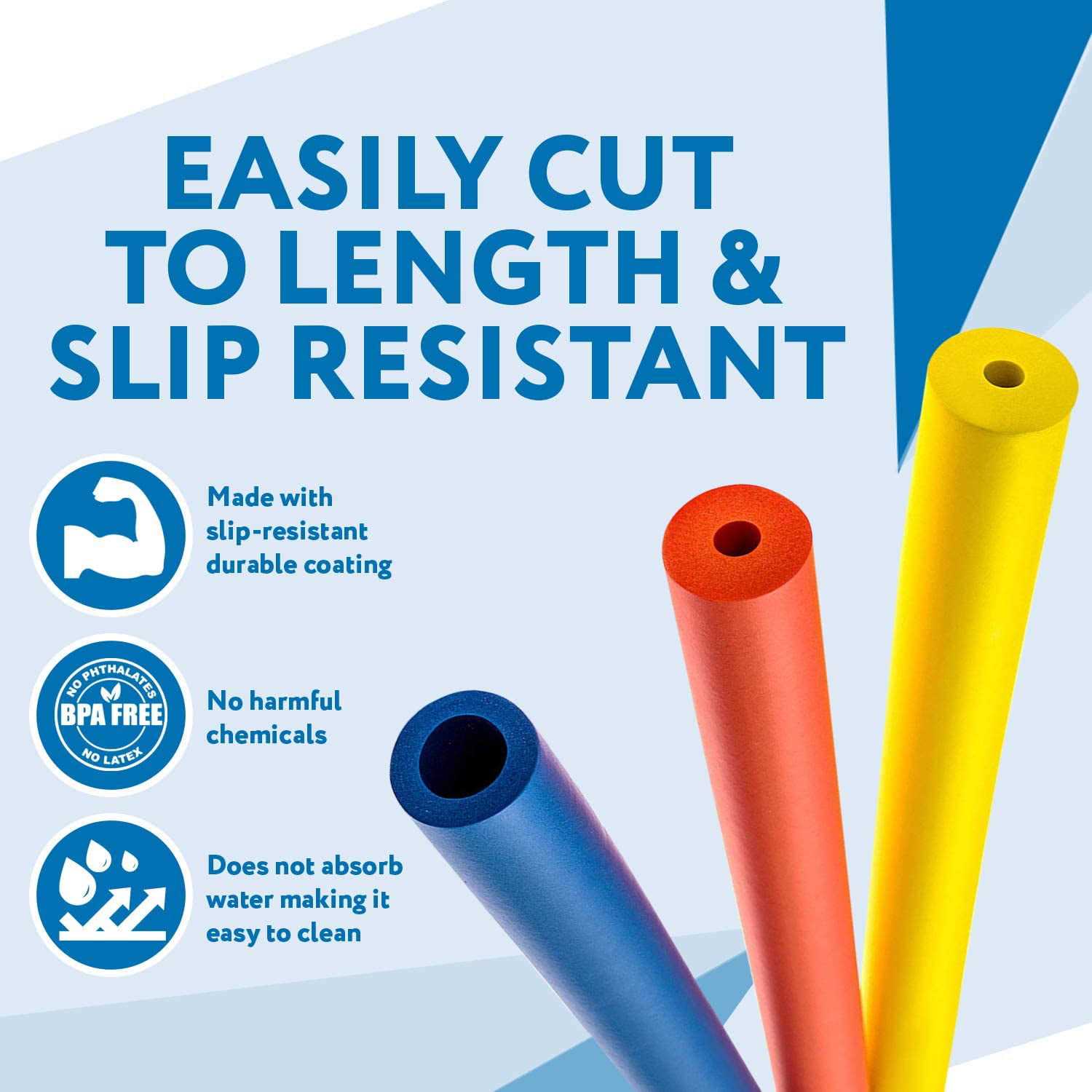 Foam Grip Tubing/Foam Tubing 3 Sizes Ideal Grip Aid for Utensils, Tools and More - Cheap Fitting