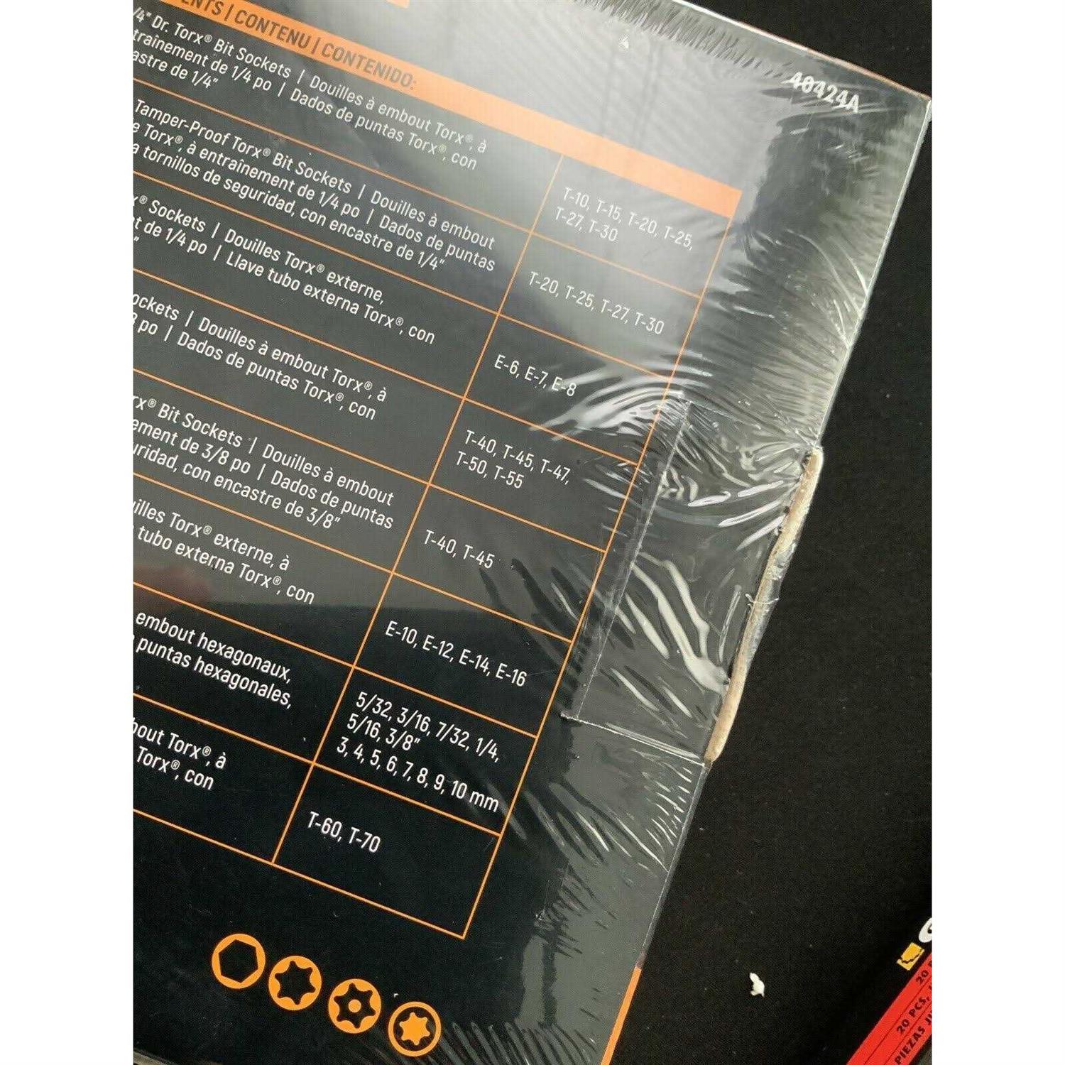 GearWrench 40 pc. Torx and Bit Socket Set 1252252 - Cheap Fitting