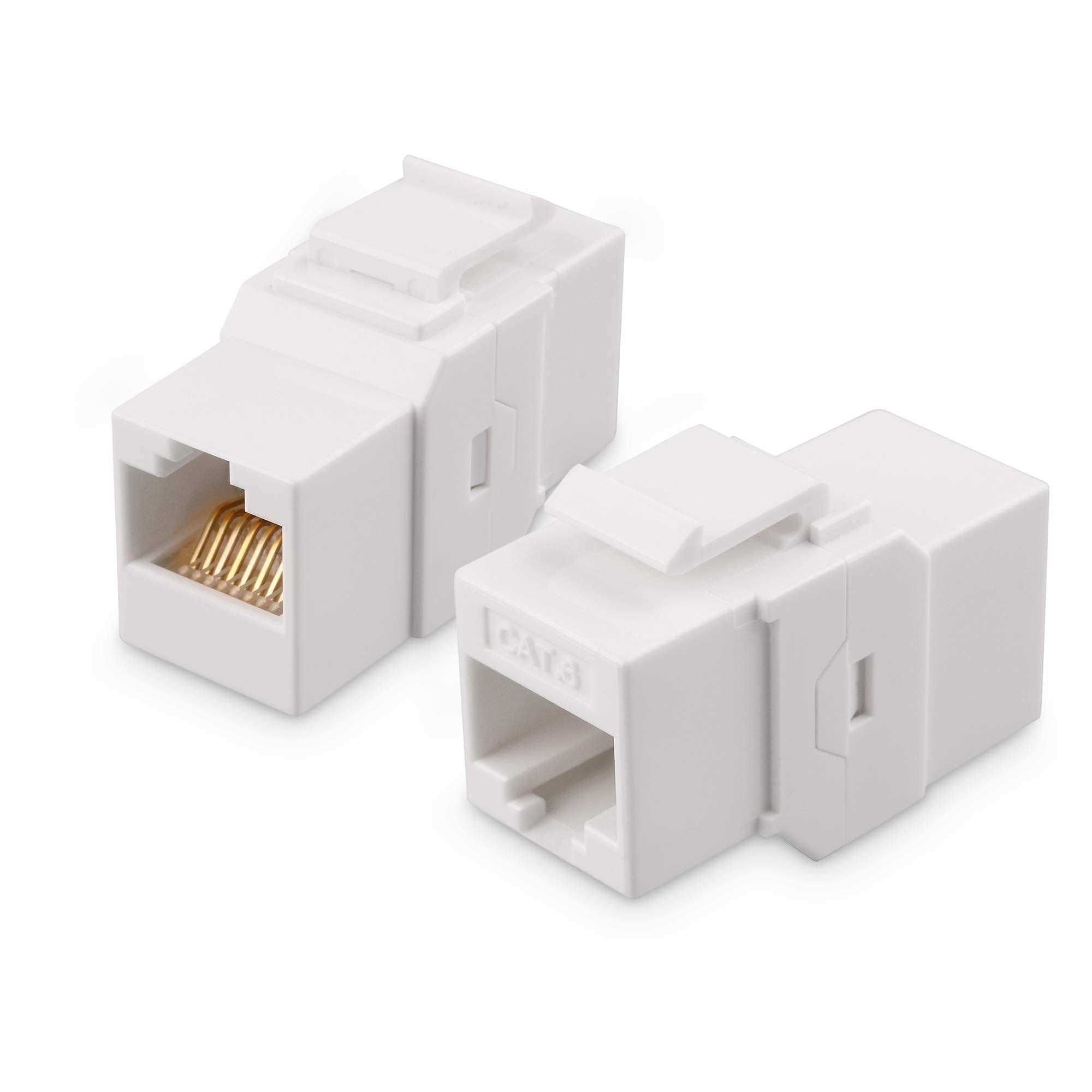 Cable Matters 2-Pack Ethernet Wall Plate Cat6 Wall Plate / Cat5 Ethernet Wall Outlet in White - Cheap Fitting